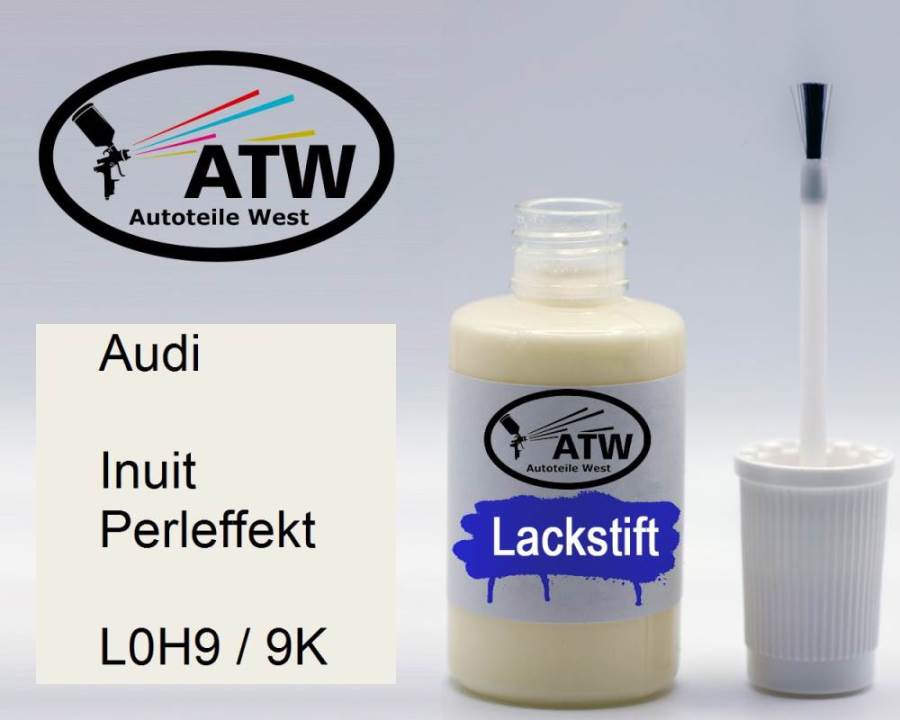 Audi, Inuit Perleffekt, L0H9 / 9K: 20ml Lackstift, von ATW Autoteile West.